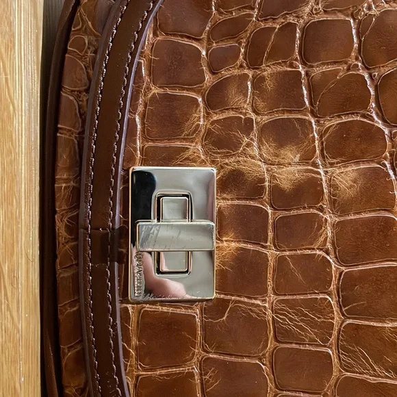 Brahmin Mini Sonny in Tan Gustavo Saddle Bag crossbody bag - Picture 3 of 5